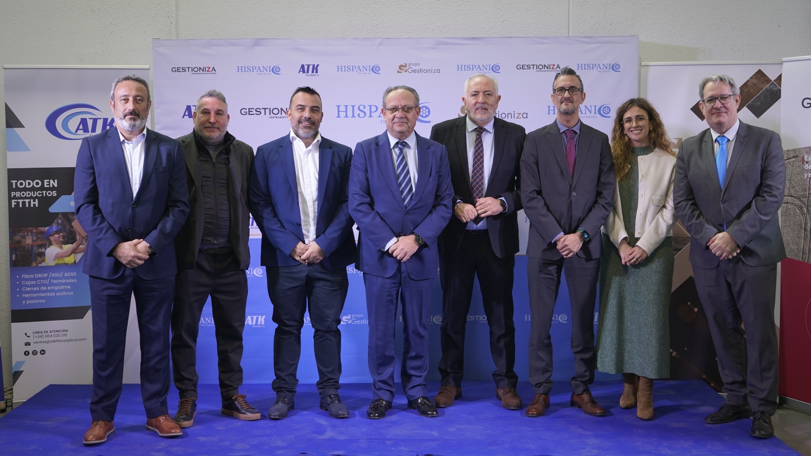 Inauguración Almansa fábrica fibra óptica Aotec 